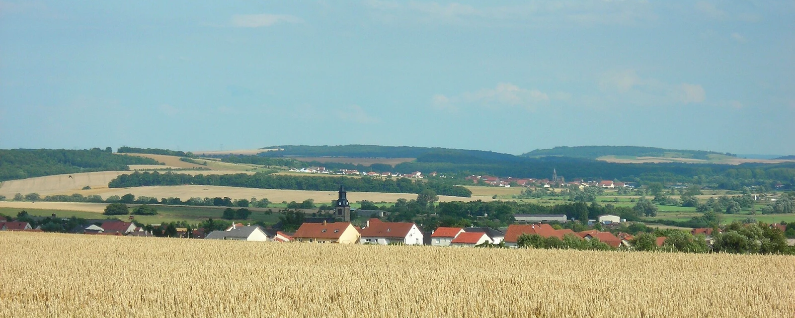 Vue de Teting-sur-Nied, Moselle