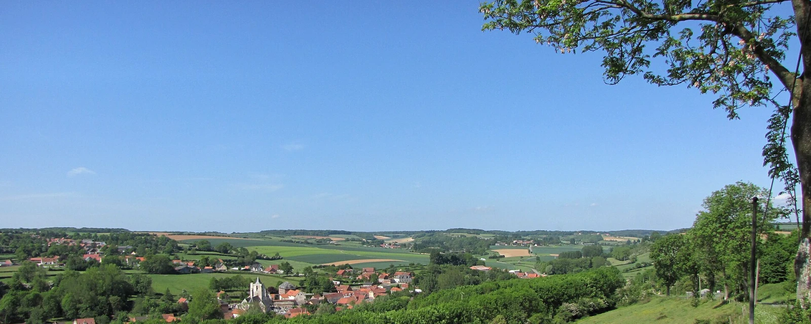 Vue de Acquin-Westbécourt, Pas-de-Calais