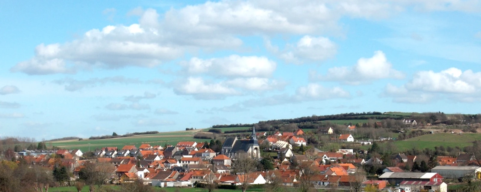 Vue de Tournehem-sur-la-Hem, Pas-de-Calais