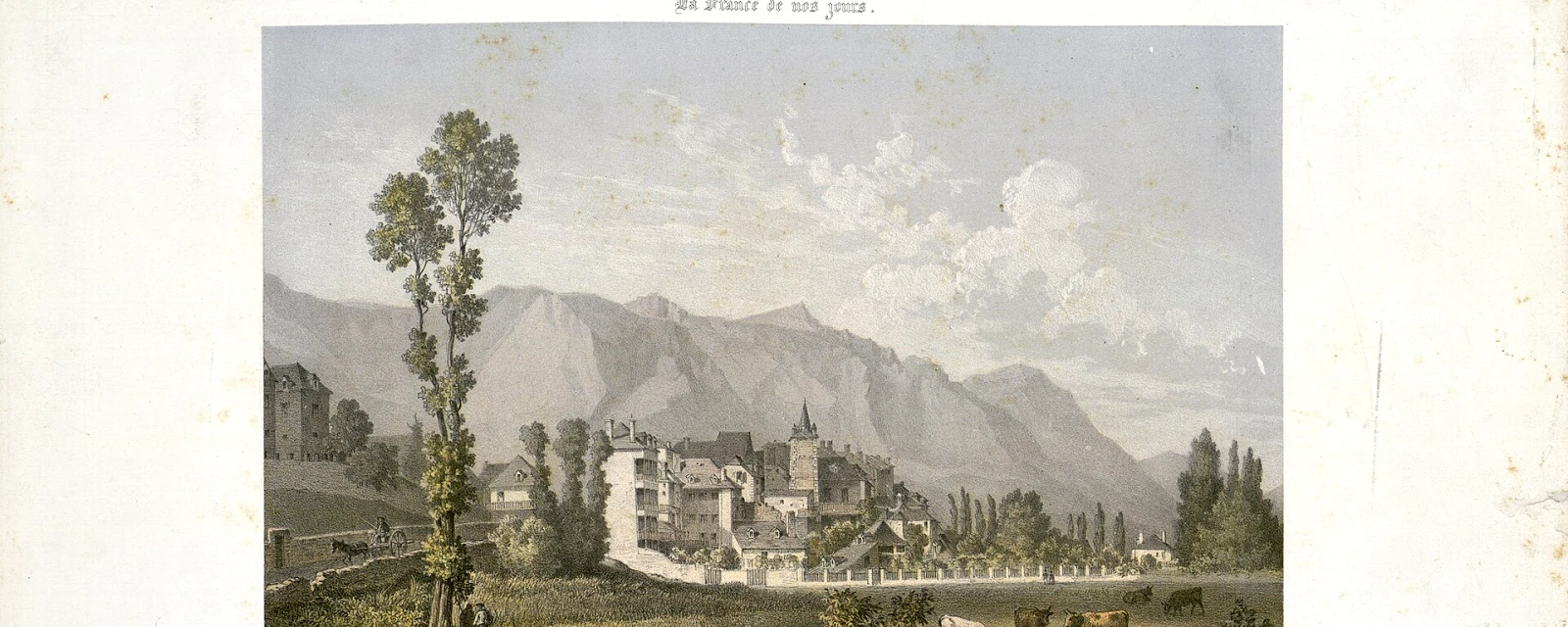 Vue de Argelès-Bagnères, Hautes-Pyrénées