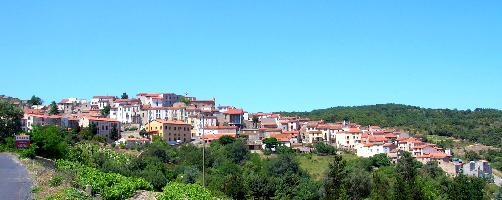 Vue de Bélesta, Pyrénées-Orientales