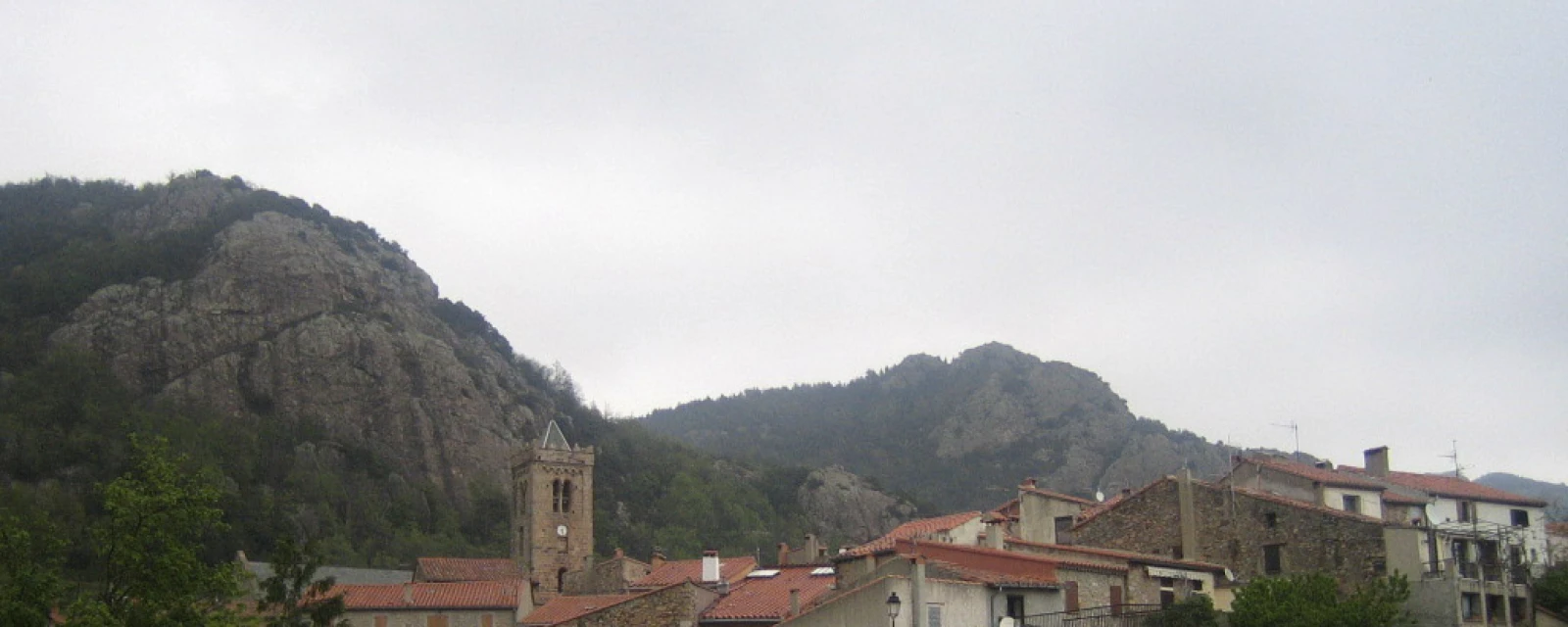 Vue de Coustouges, Pyrénées-Orientales