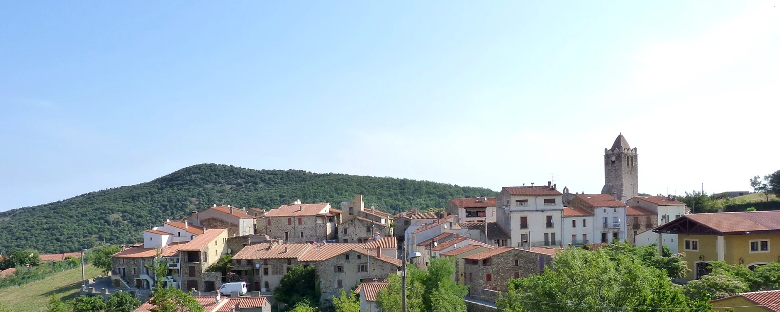 Vue de Oms, Pyrénées-Orientales