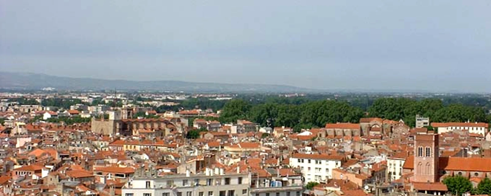 Vue de Perpignan, Pyrénées-Orientales