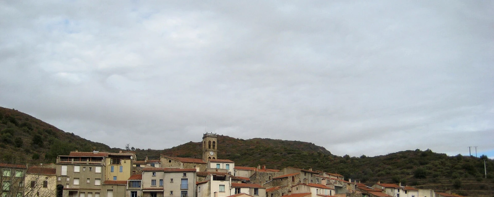 Vue de Pézilla-de-Conflent, Pyrénées-Orientales