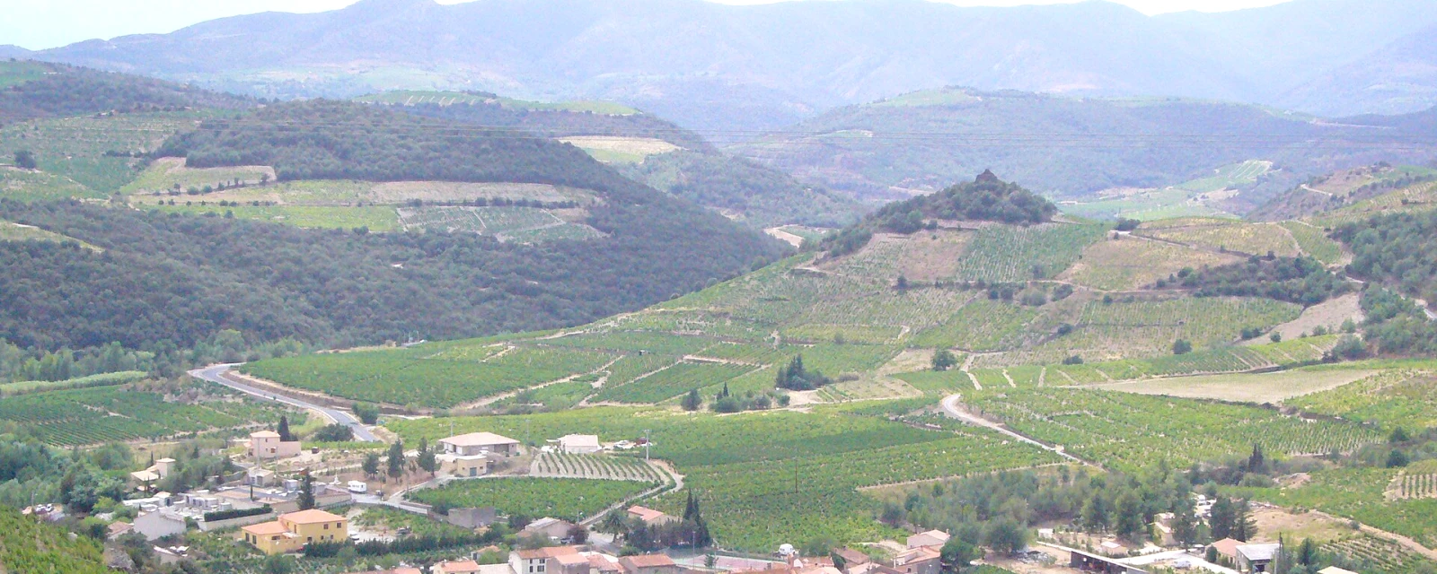 Vue de Rasiguères, Pyrénées-Orientales