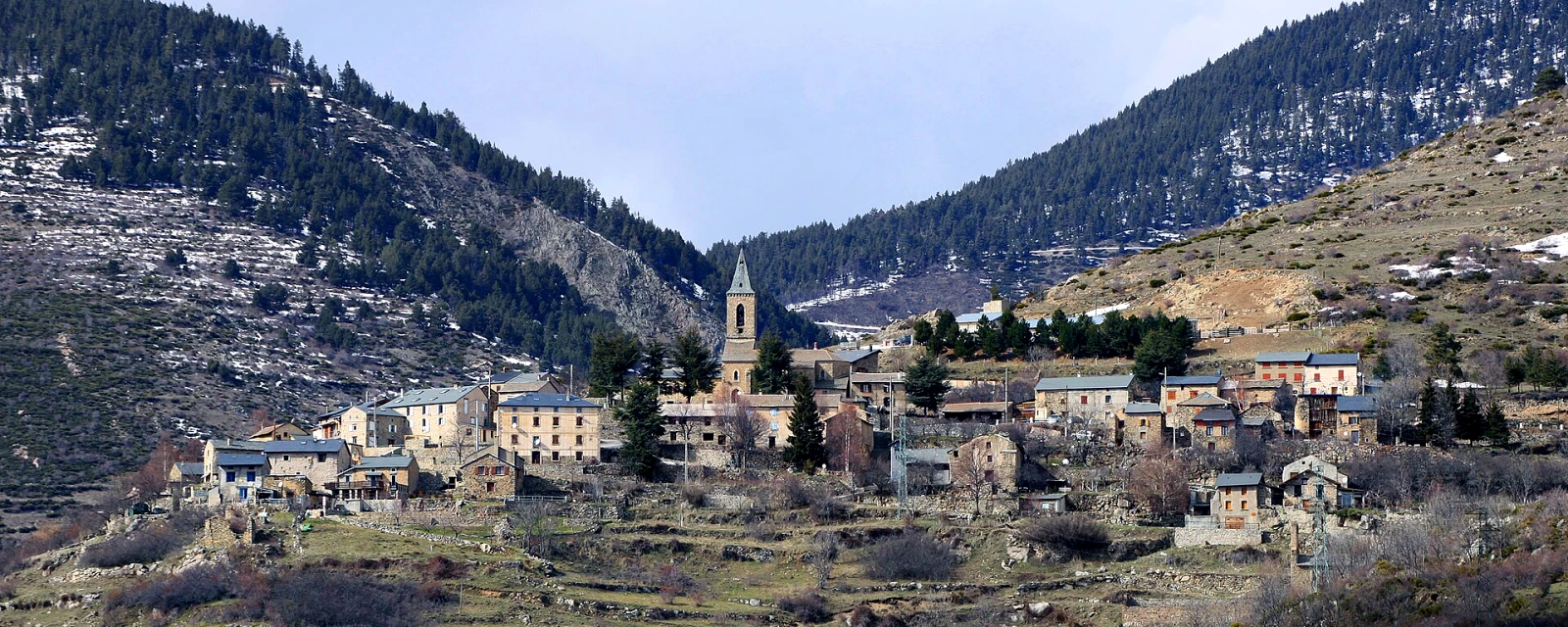 Vue de Sansa, Pyrénées-Orientales