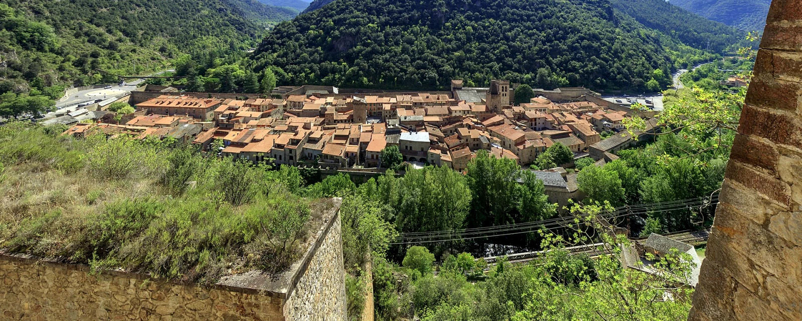 Vue de Villefranche-de-Conflent, Pyrénées-Orientales