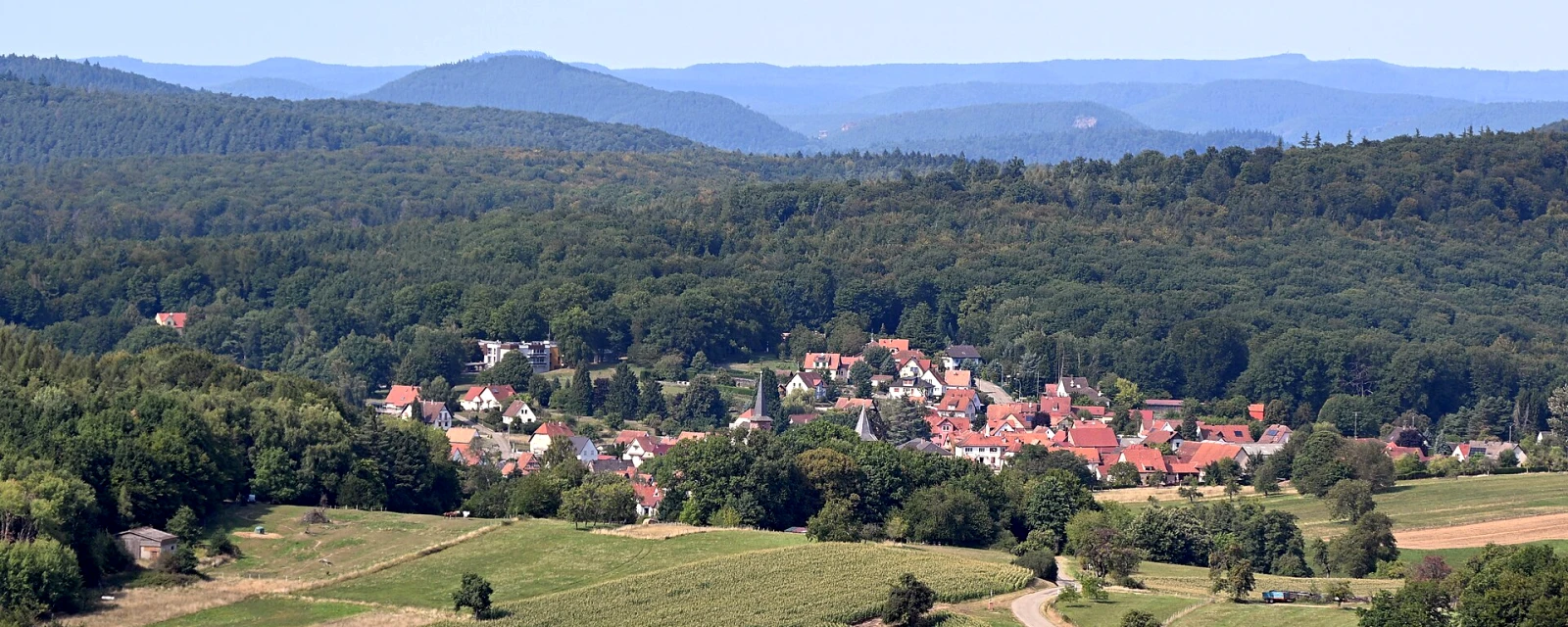 Vue de Climbach, Bas-Rhin