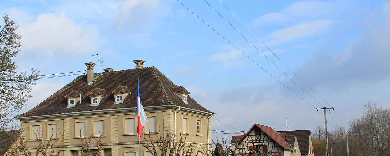 Vue de Drusenheim, Bas-Rhin