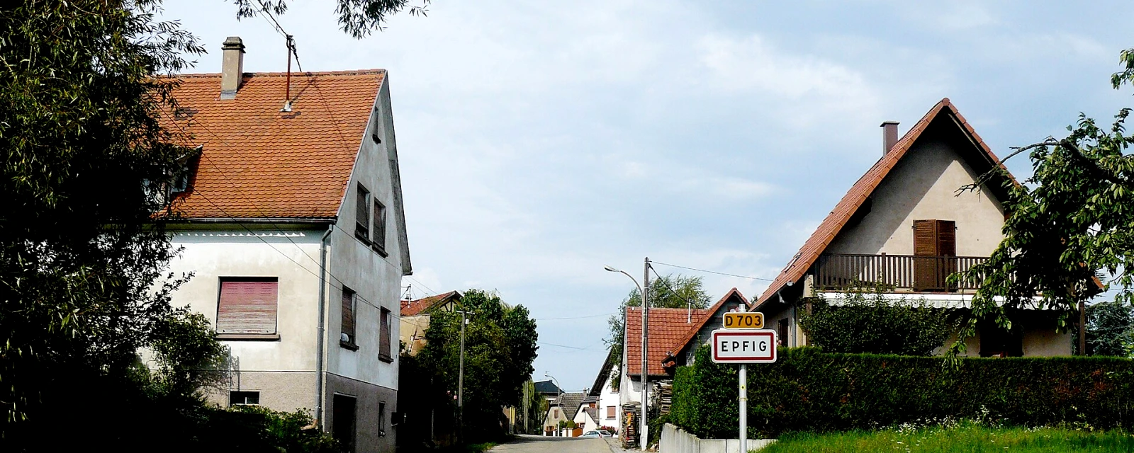 Vue de Epfig, Bas-Rhin