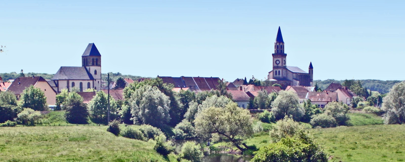 Vue de Herbitzheim, Bas-Rhin