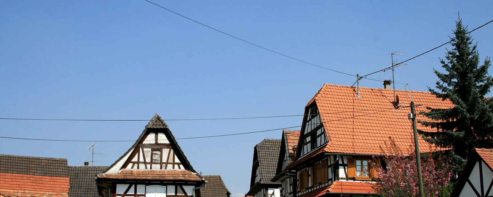 Vue de Hunspach, Bas-Rhin