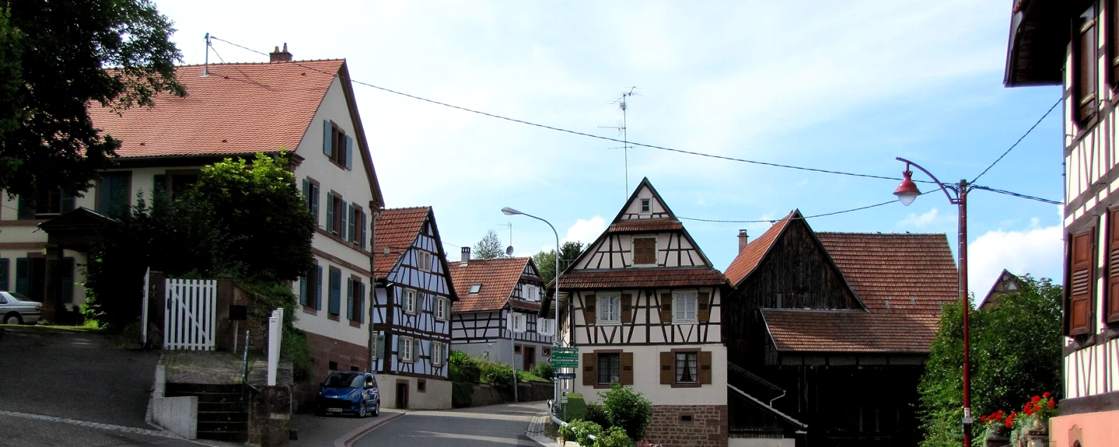 Vue de Langensoultzbach, Bas-Rhin