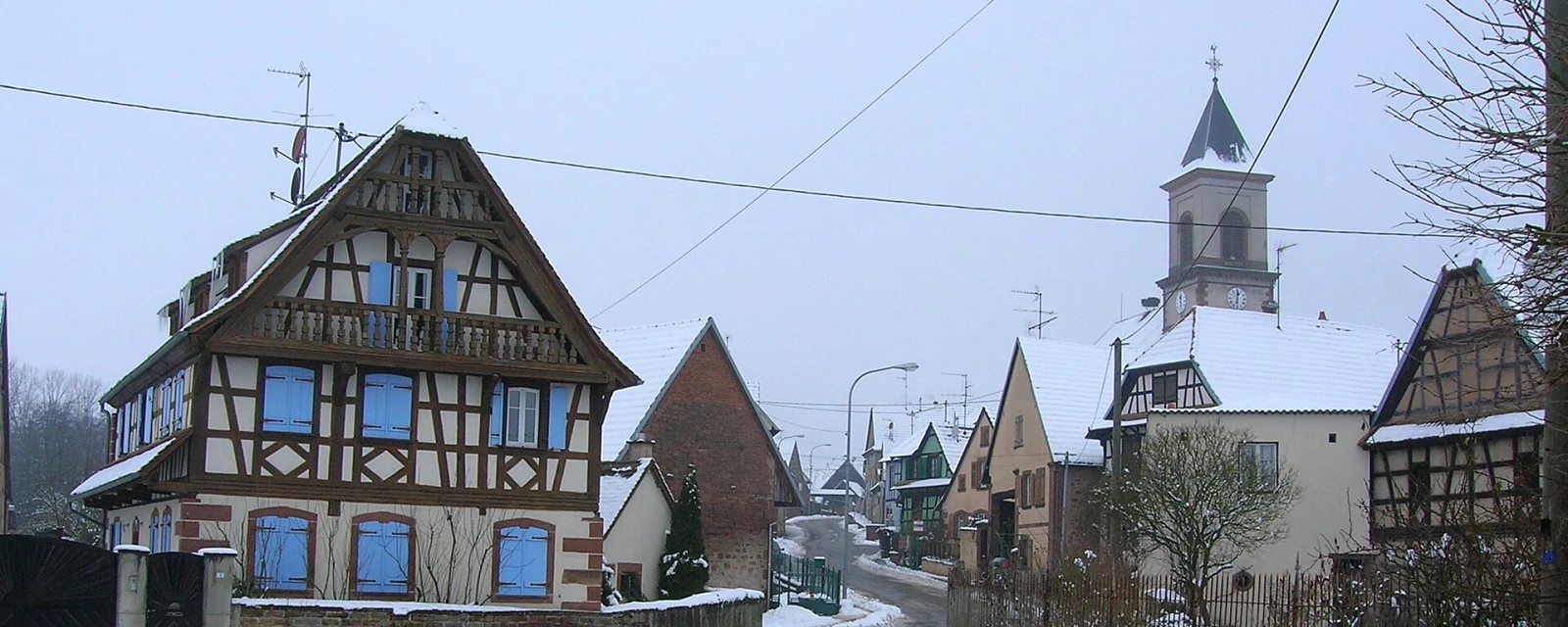 Vue de Niedermodern, Bas-Rhin