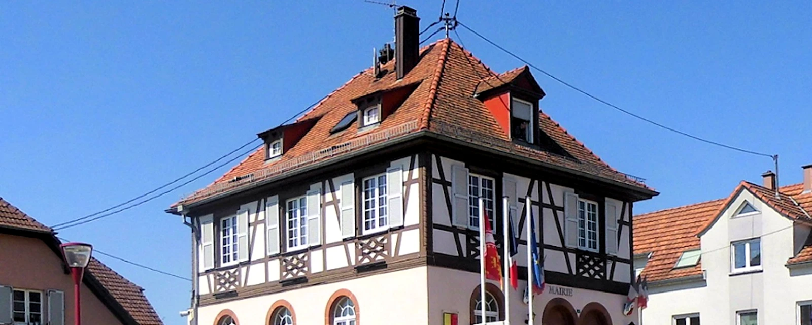 Vue de Oberhoffen-lès-Wissembourg, Bas-Rhin