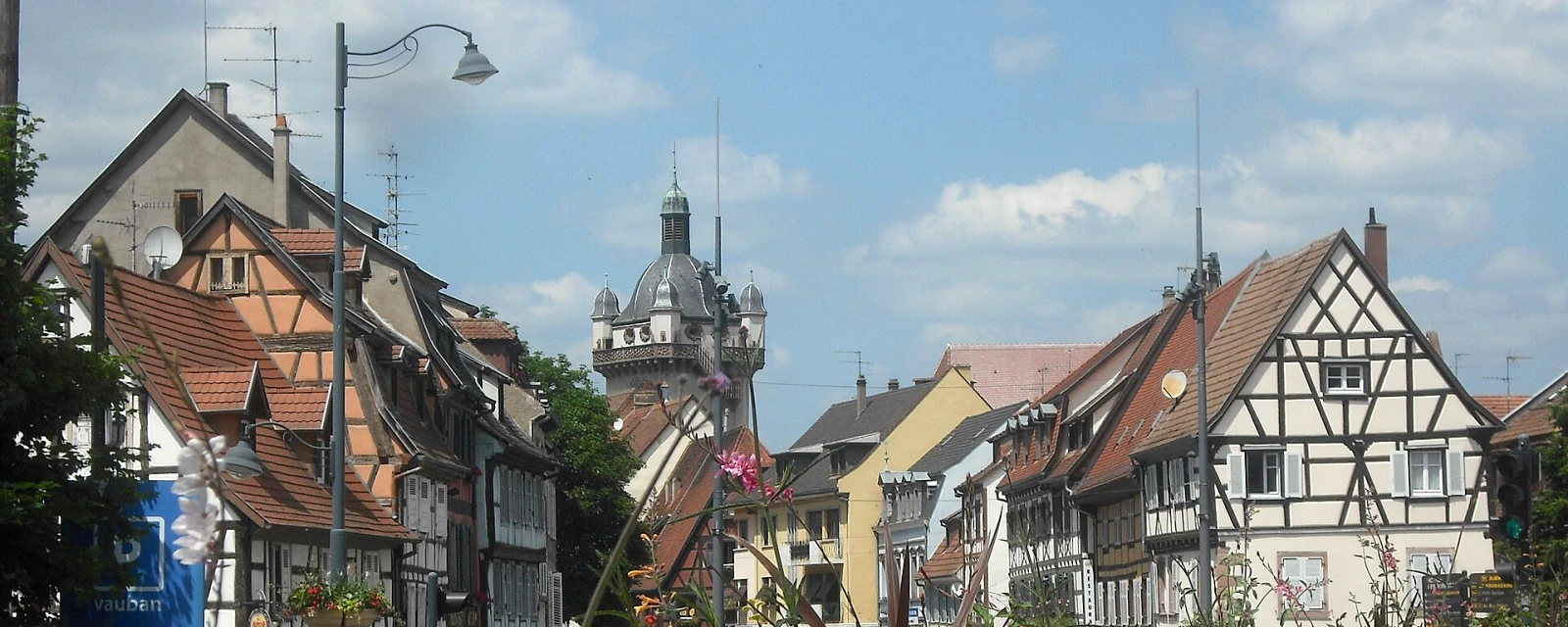 Vue de Sélestat, Bas-Rhin