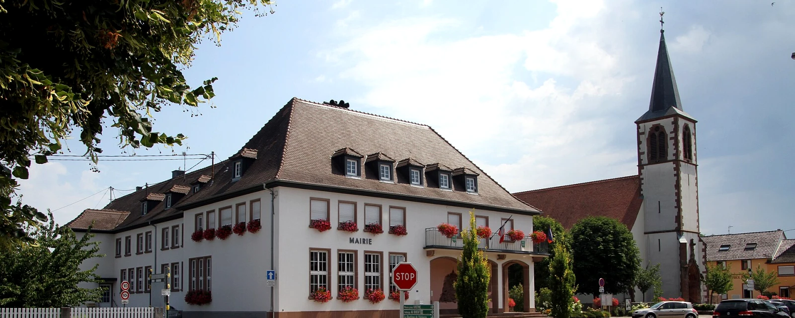 Vue de Sessenheim, Bas-Rhin