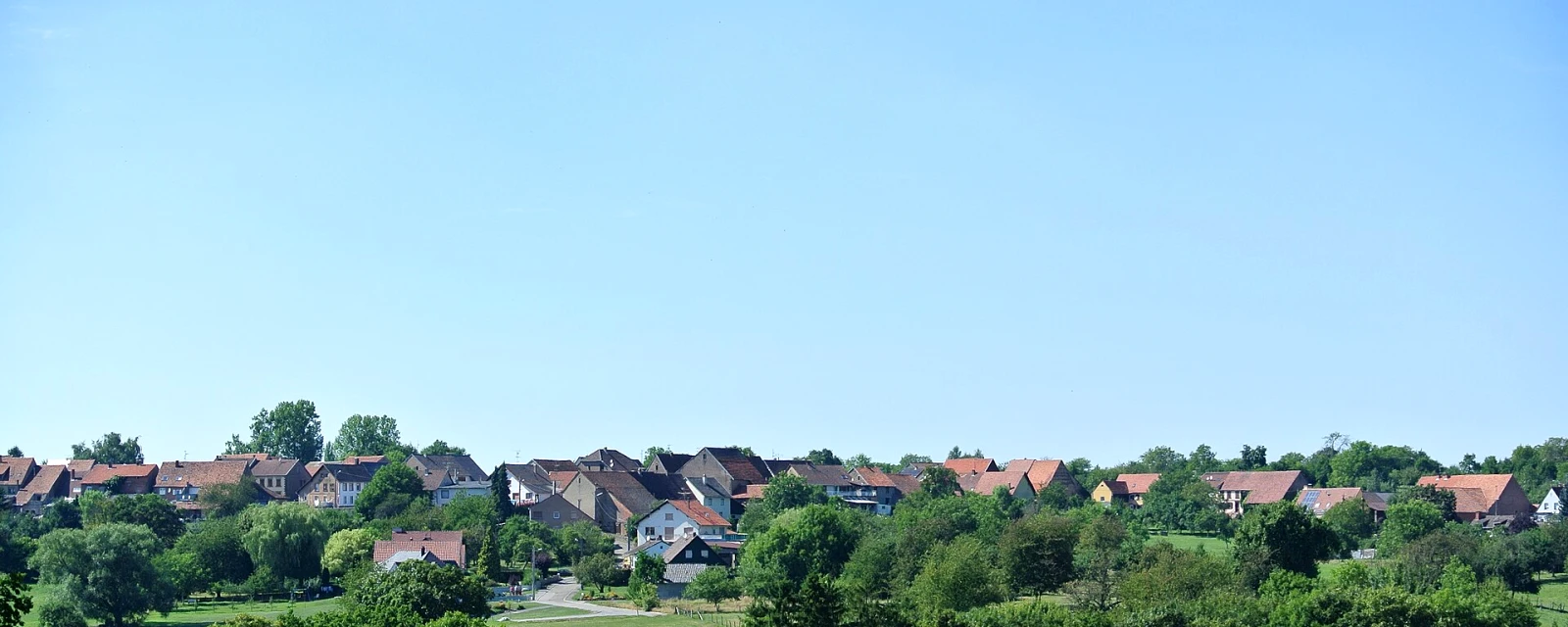 Vue de Weislingen, Bas-Rhin