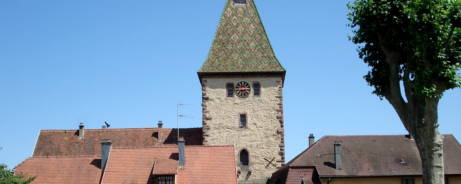 Vue de Bergheim, Haut-Rhin