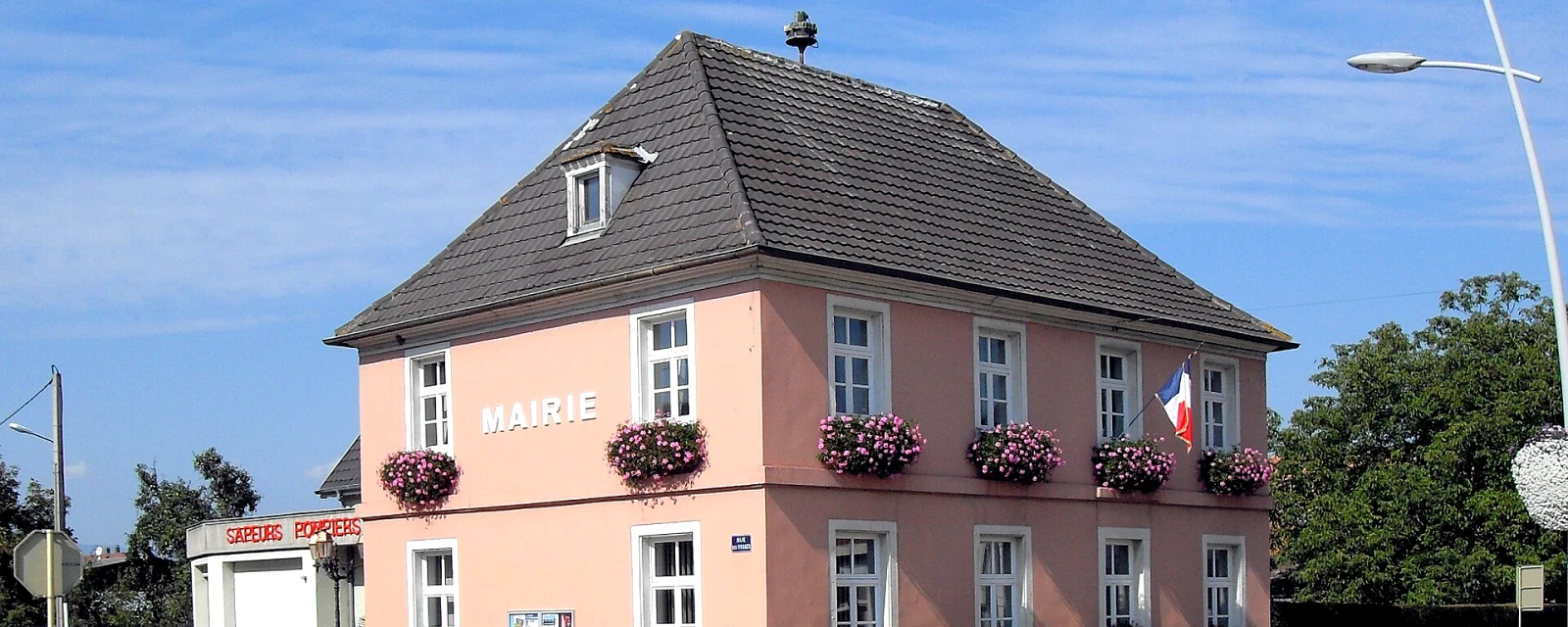 Vue de Bischwihr, Haut-Rhin