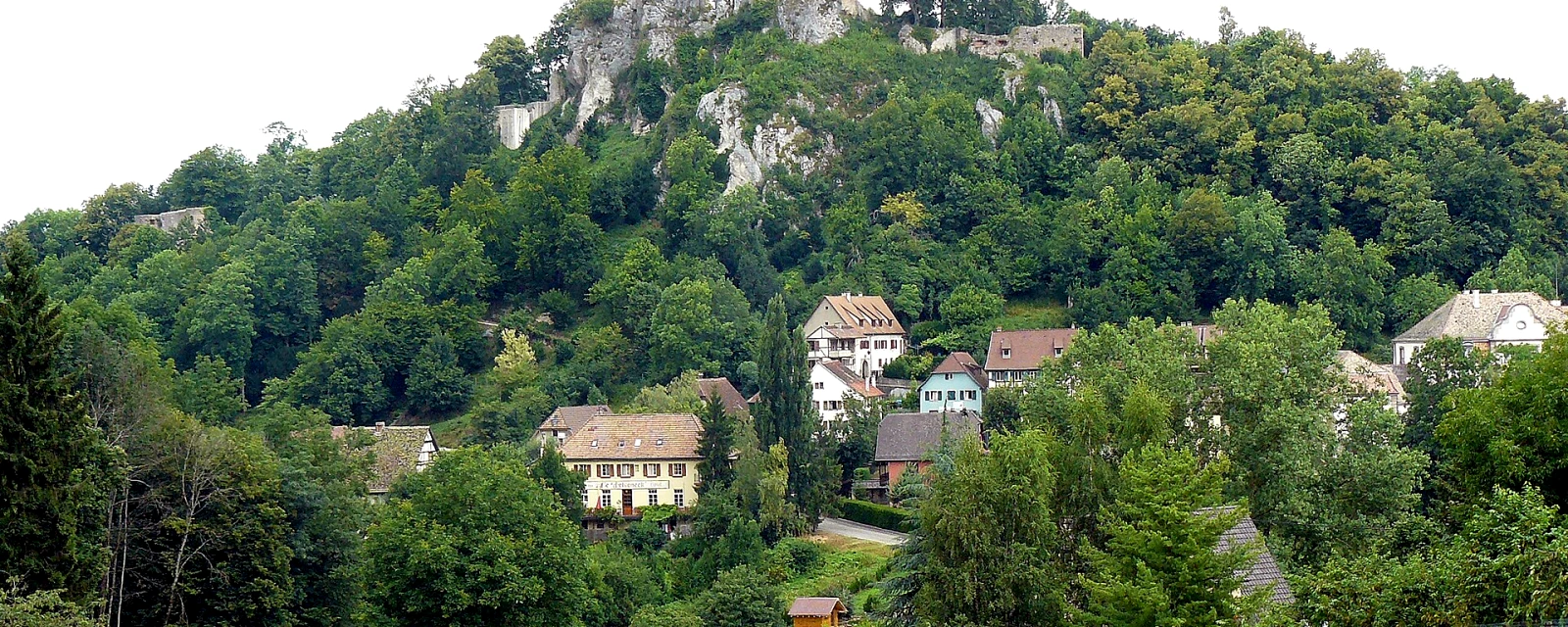 Vue de Ferrette, Haut-Rhin
