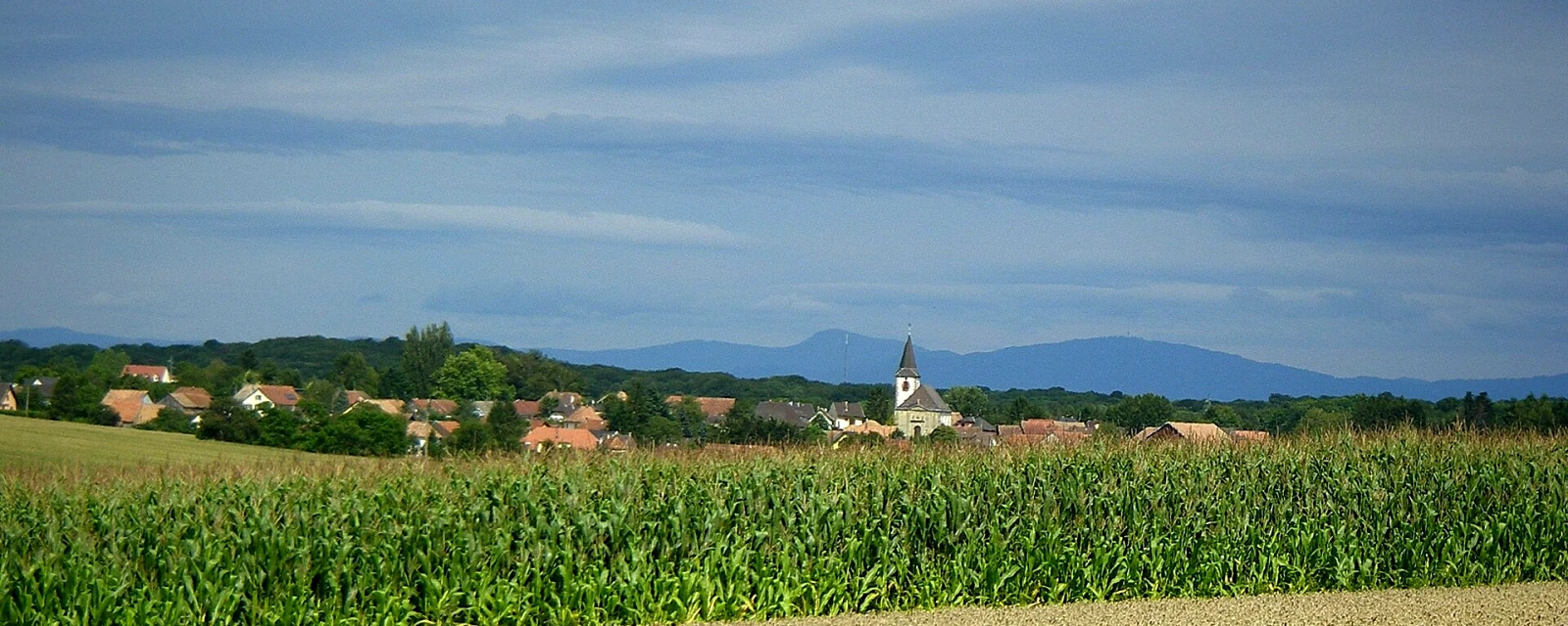 Vue de Galfingue, Haut-Rhin