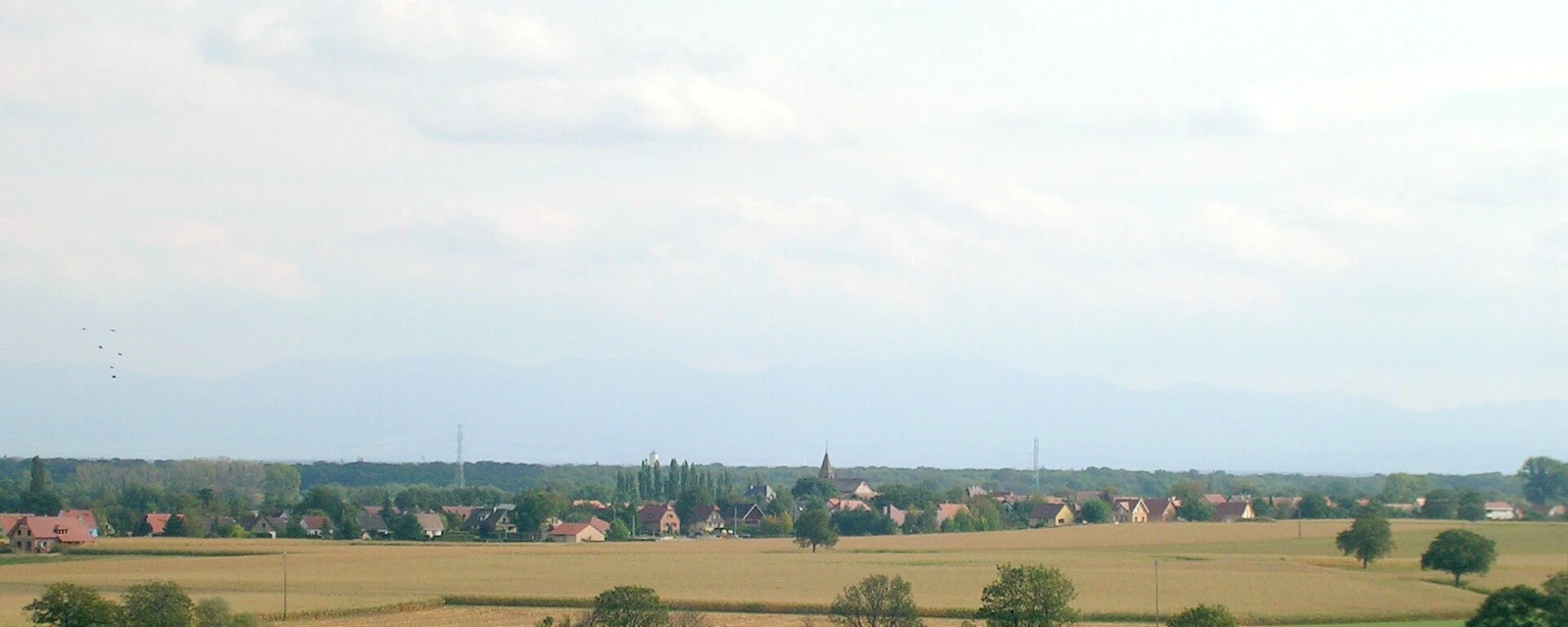 Vue de Gundolsheim, Haut-Rhin