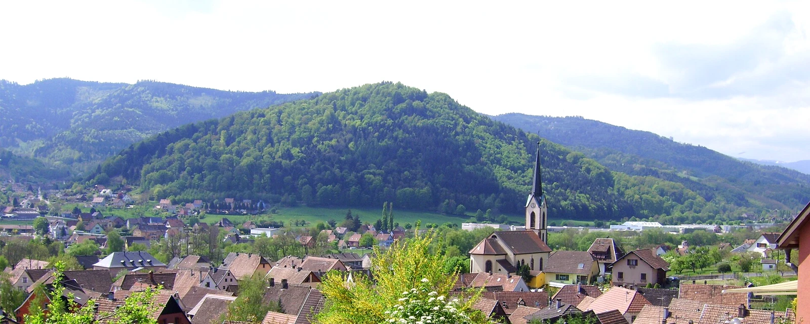 Vue de Gunsbach, Haut-Rhin