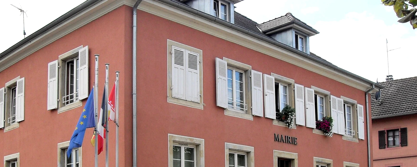 Vue de Heimersdorf, Haut-Rhin