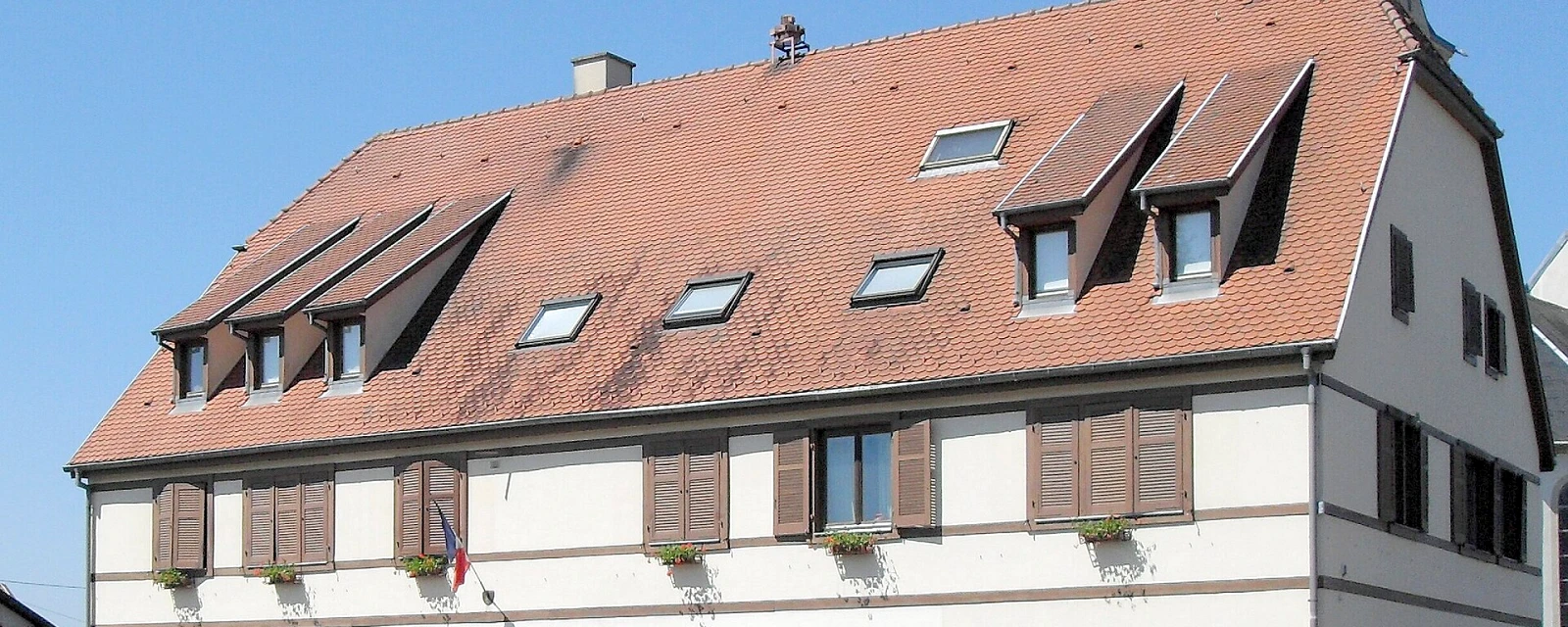 Vue de Heimsbrunn, Haut-Rhin
