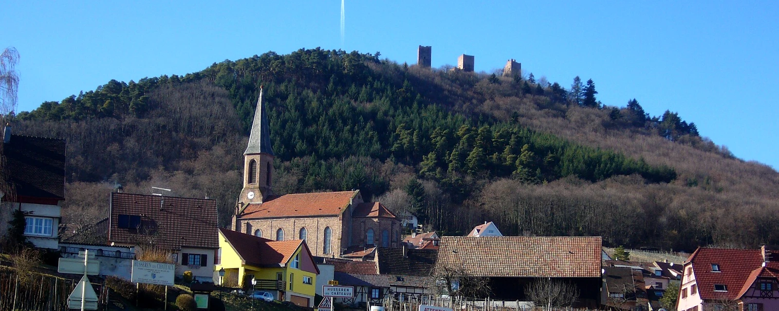 Vue de Husseren-les-Châteaux, Haut-Rhin