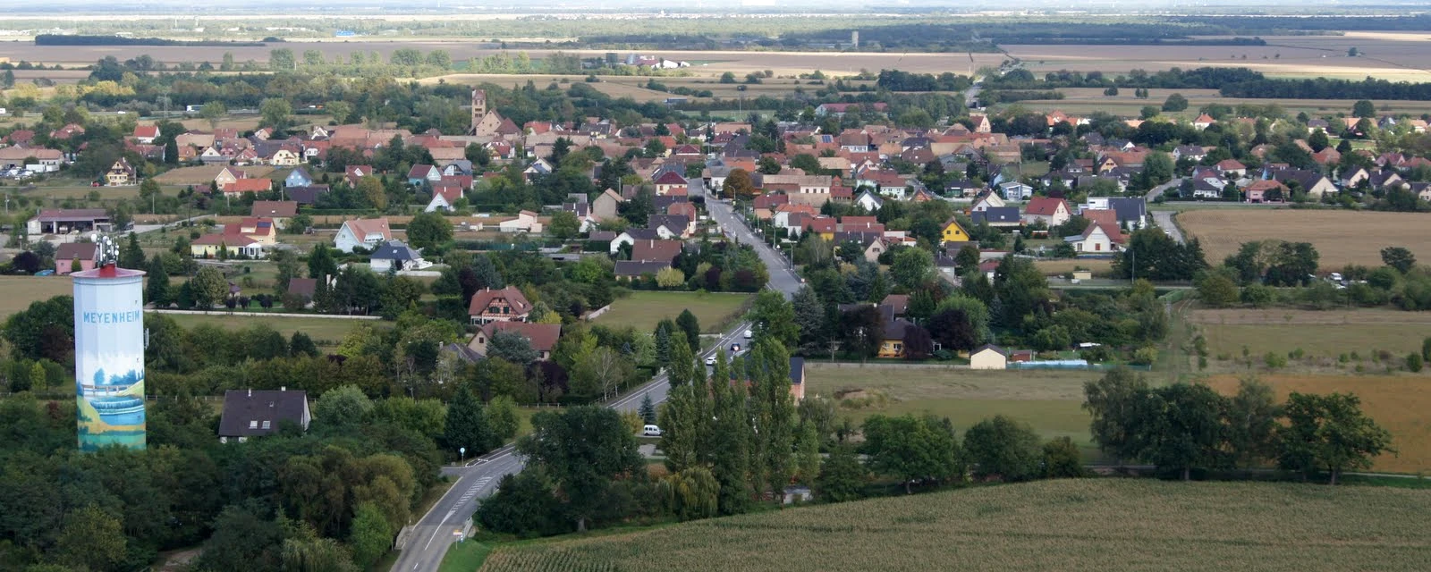 Vue de Meyenheim, Haut-Rhin
