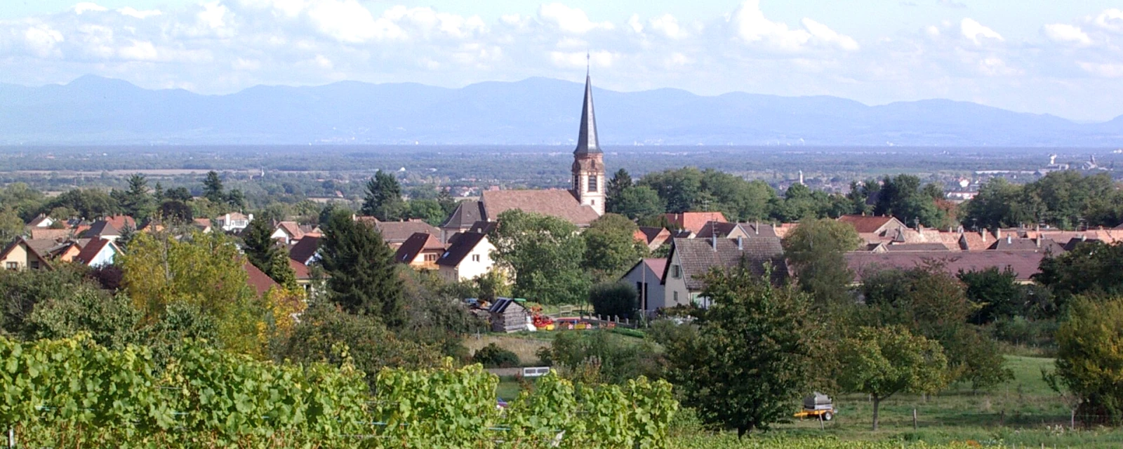 Vue de Wuenheim, Haut-Rhin