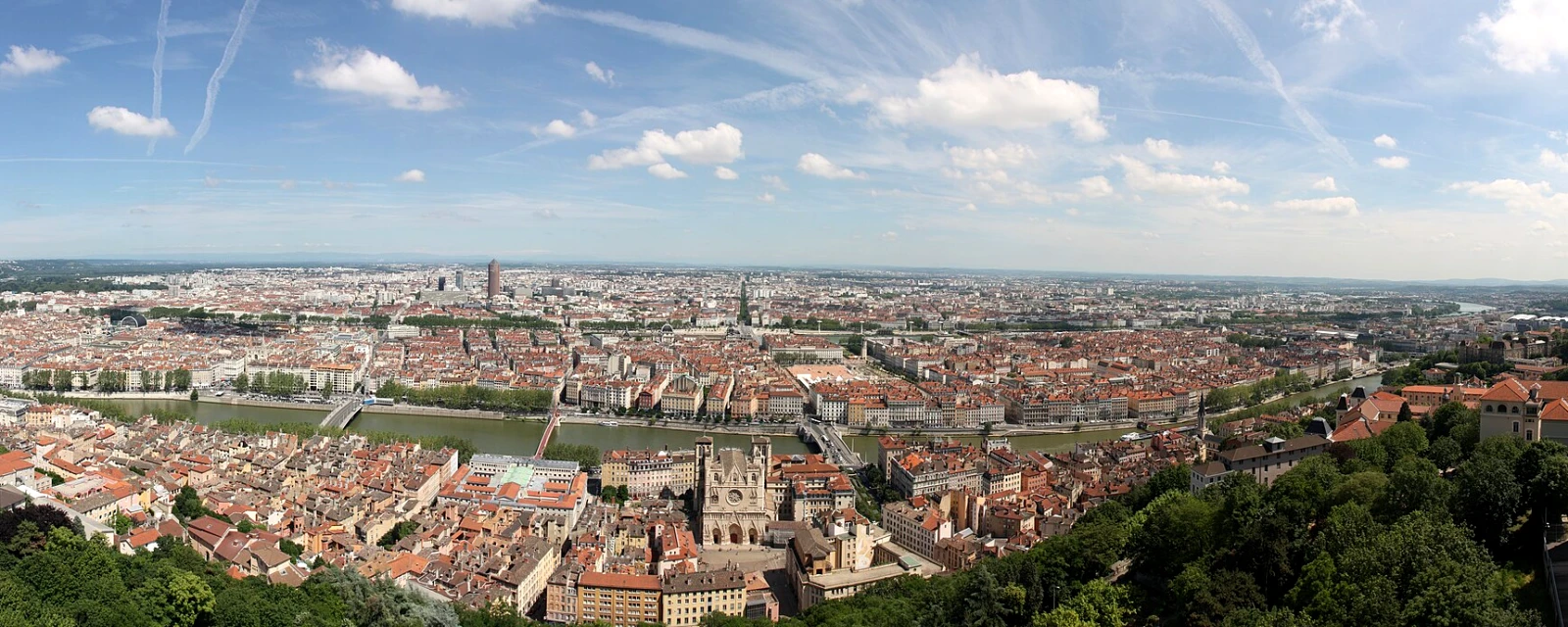 Vue de Lyon, Rhône