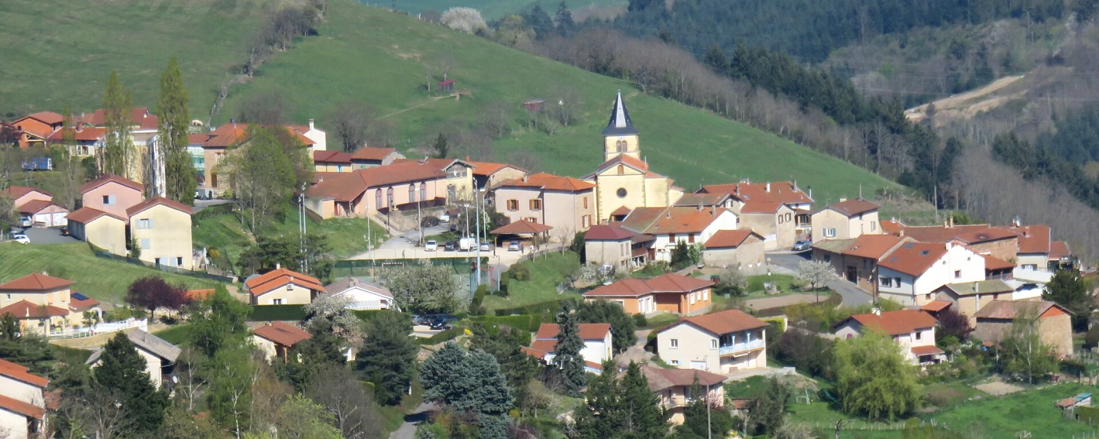 Vue de Saint-Marcel-l'Éclairé, Rhône
