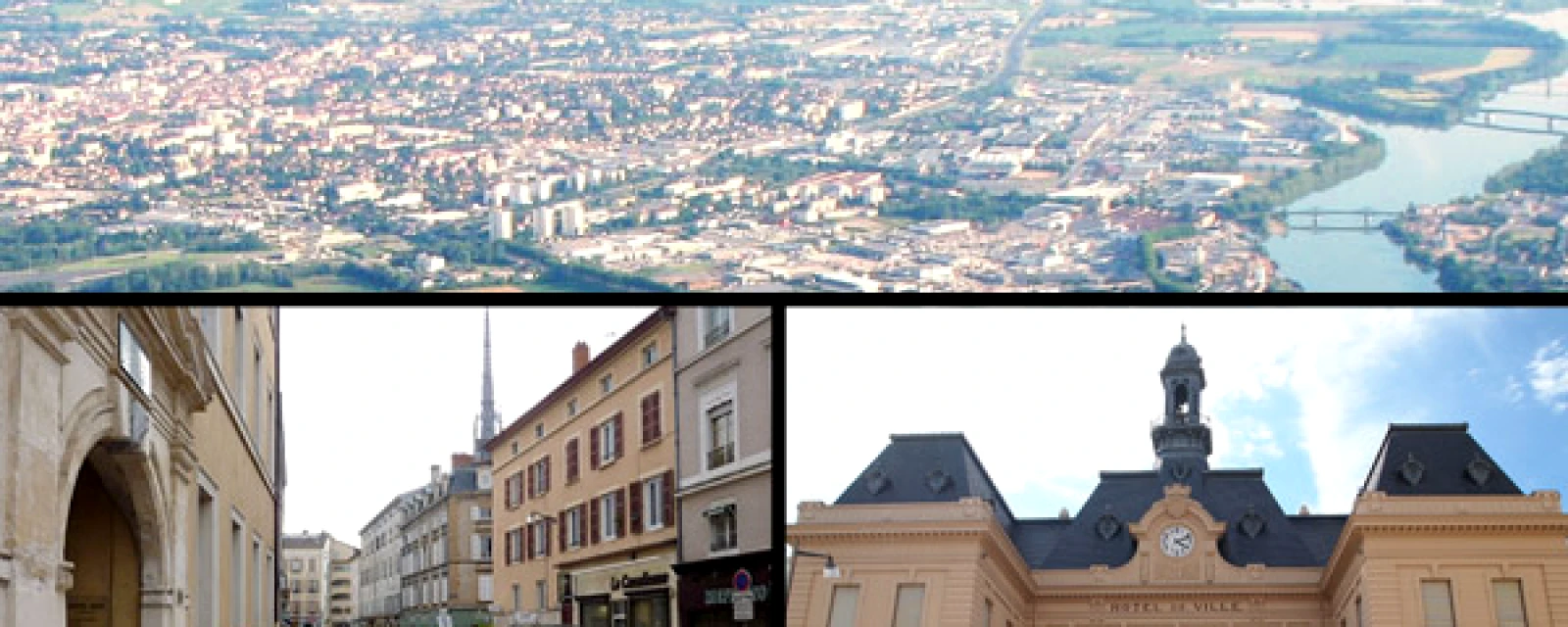 Vue de Villefranche-sur-Saône, Rhône