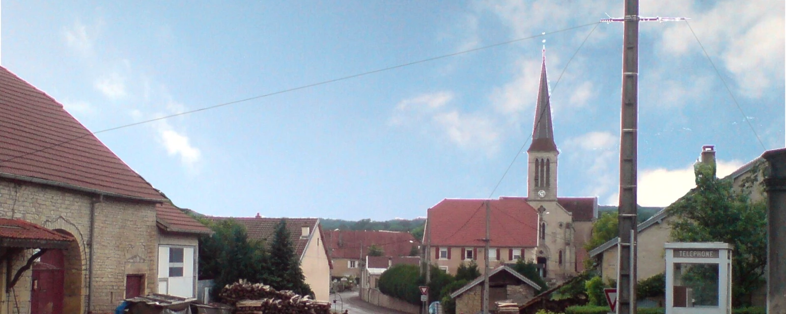 Vue de Adelans-et-le-Val-de-Bithaine, Haute-Saône