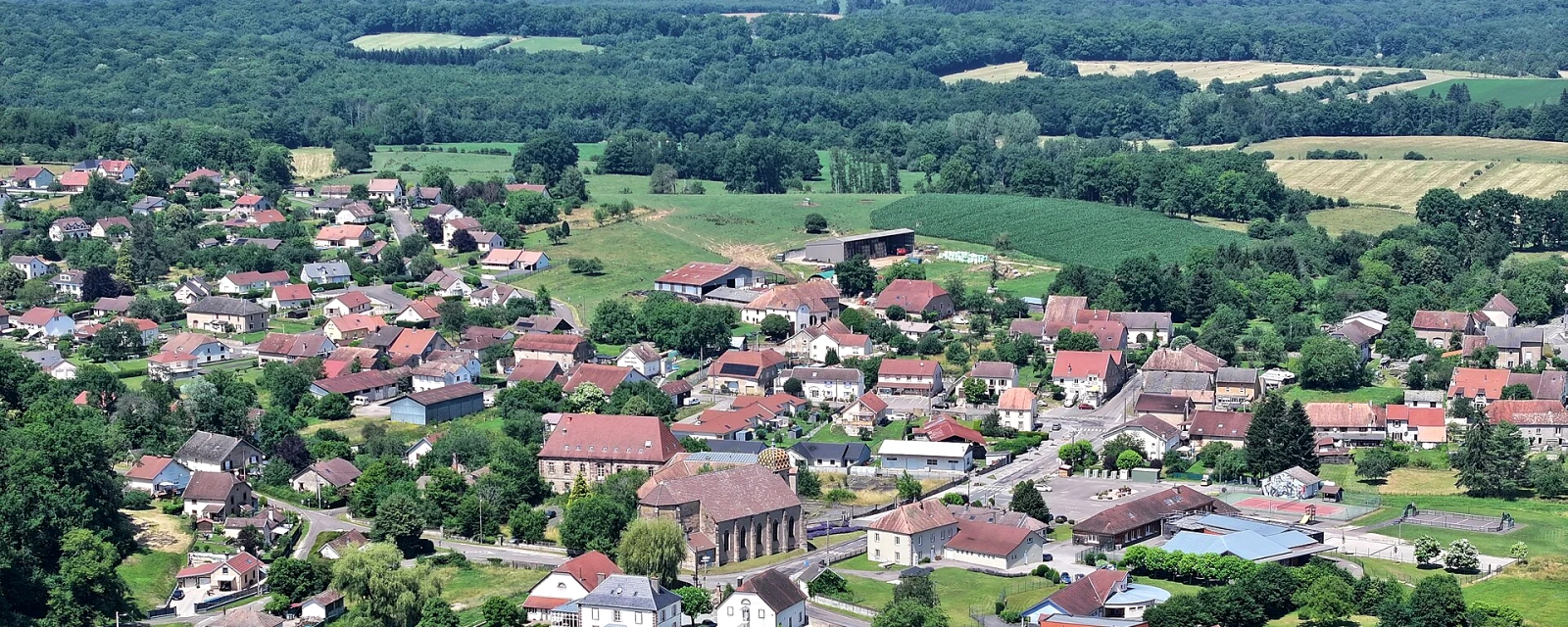Vue de Athesans-Étroitefontaine, Haute-Saône
