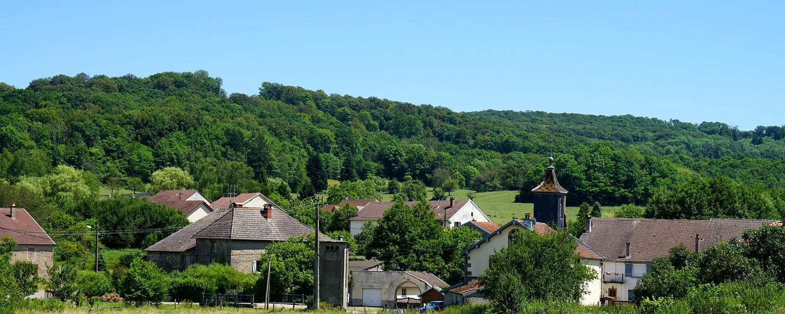Vue de Betoncourt-lès-Brotte, Haute-Saône