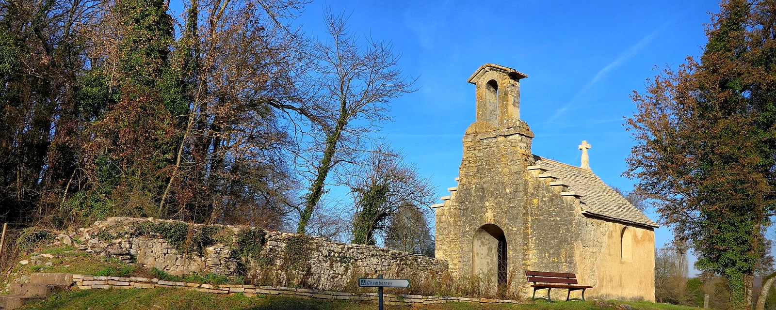 Vue de Chambornay-lès-Bellevaux, Haute-Saône