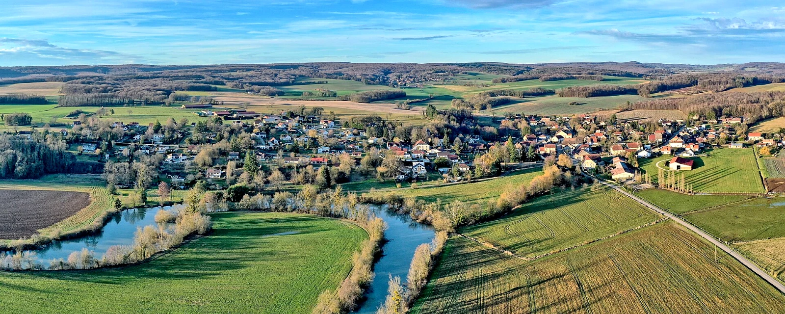 Vue de Chambornay-lès-Pin, Haute-Saône