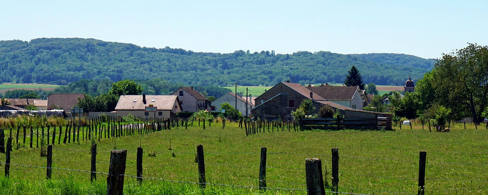 Vue de La Chapelle-lès-Luxeuil, Haute-Saône