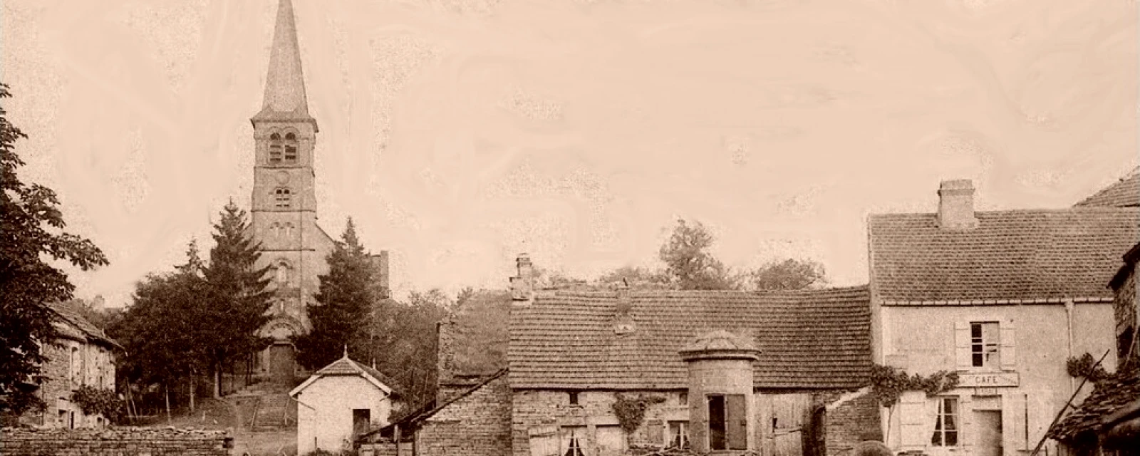 Vue de Charmes-Saint-Valbert, Haute-Saône