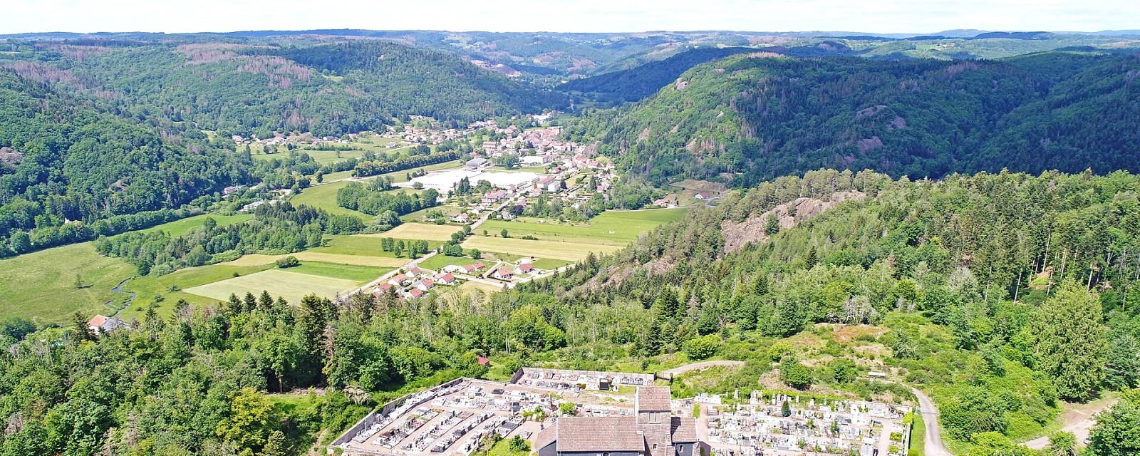 Vue de Faucogney-et-la-Mer, Haute-Saône