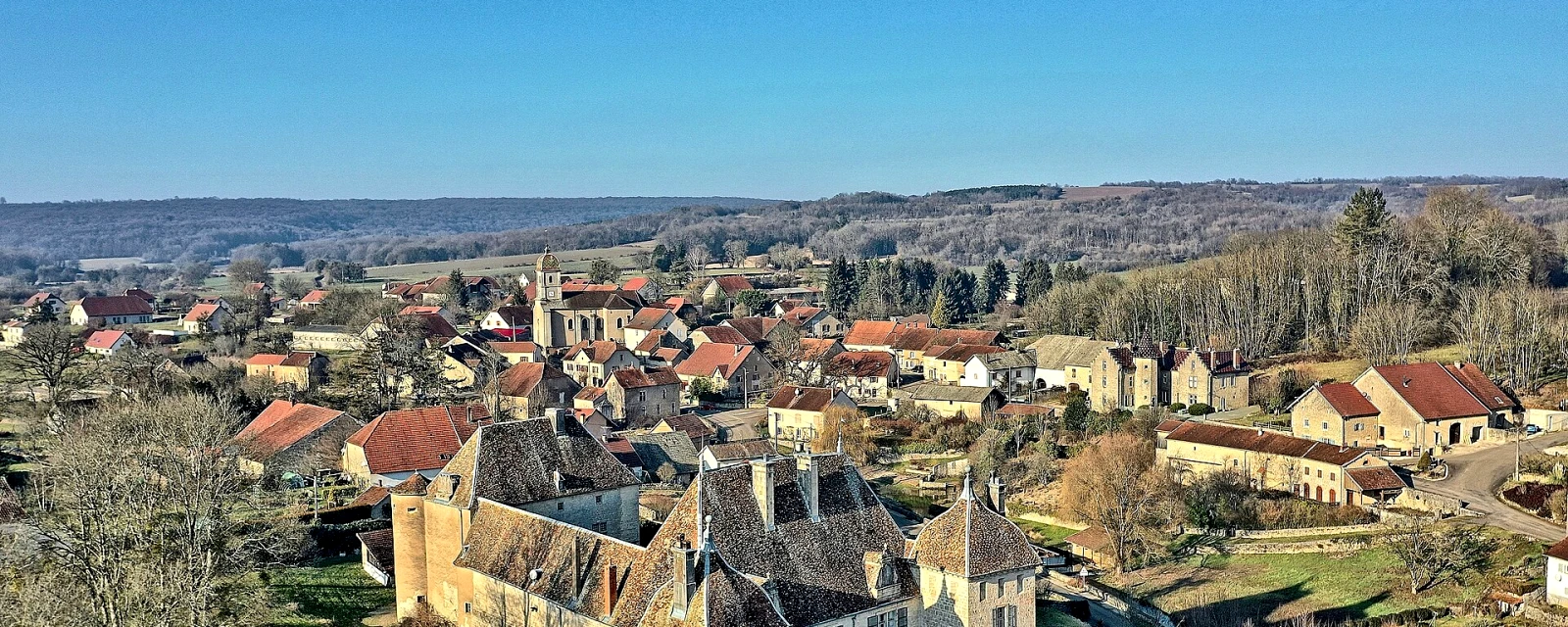 Vue de Filain, Haute-Saône
