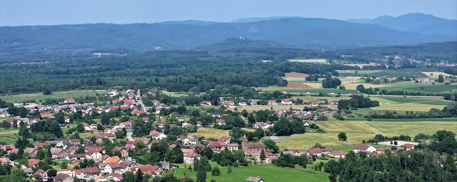 Vue de Frotey-lès-Lure, Haute-Saône