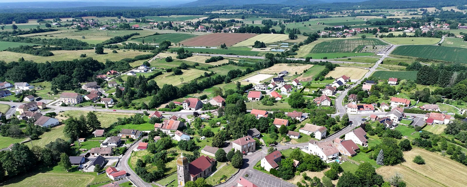 Vue de Lyoffans, Haute-Saône