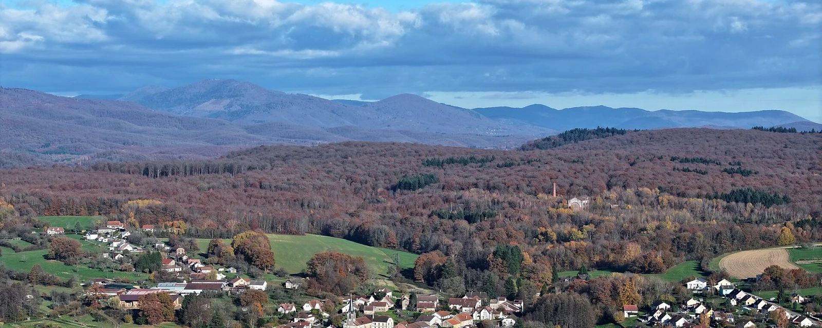 Vue de Magny-Danigon, Haute-Saône