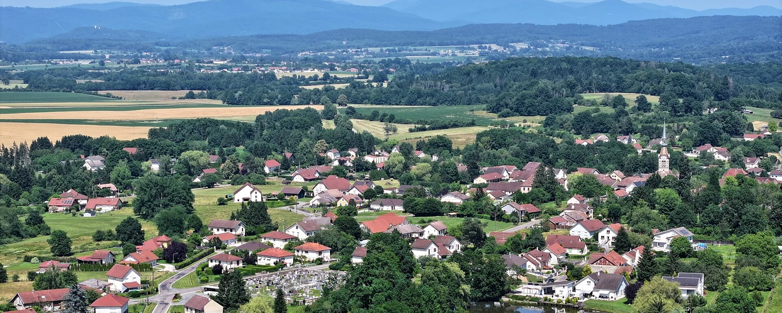 Vue de Moffans-et-Vacheresse, Haute-Saône